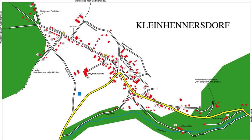 Ortsplan Kleinhennersdorf