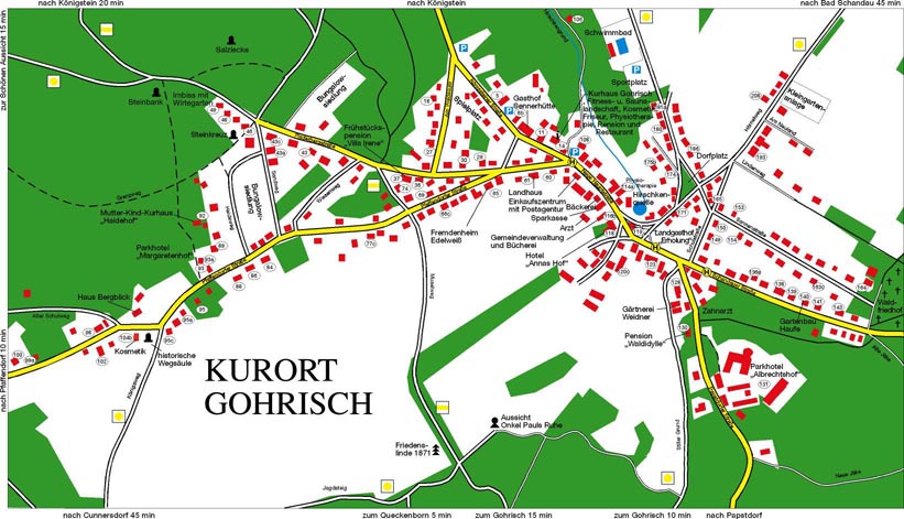 Ortsplan Kurort Gohrisch